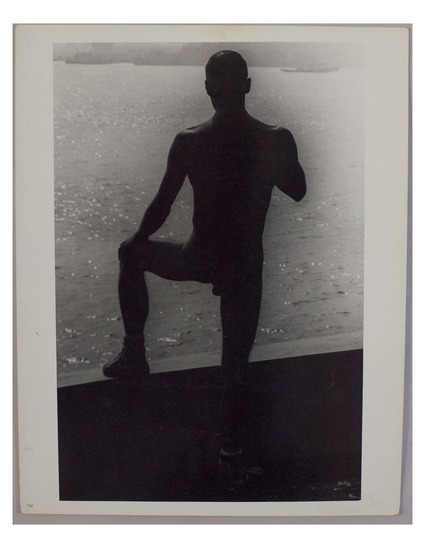 The piers (man standing on the dock)